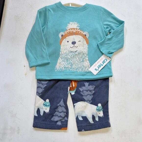 BRAND NEW! Set of Carter's Just One You Baby 2pc Long Sleeve Pajama Set 12 Mth - Picture 4 of 5